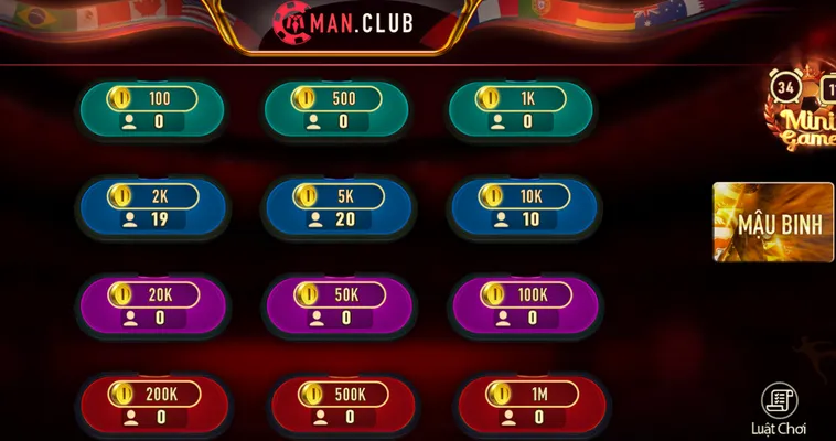 Trải Nghiệm Mậu Binh Tại ManClub Với Tỷ Lệ Thắng Cược Cực Khủng