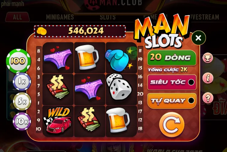Chinh Phục Siêu Phẩm Minigame Man Slot Tại ManClub Với Cơ Hội Trúng Jackpot Hàng Tỷ Đồng