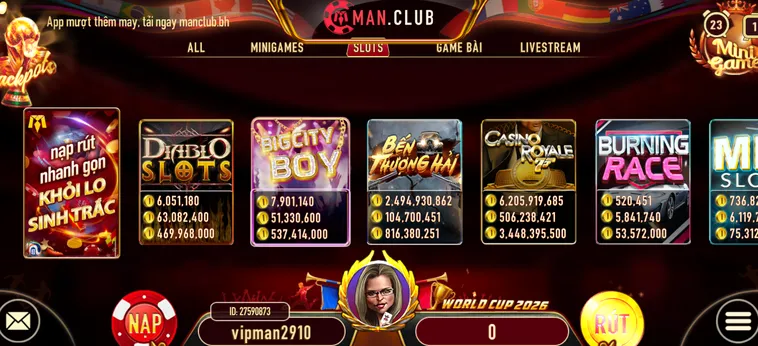 Chinh Phục Sanhr Game Nổ Hũ ManClub Với Tỷ Lệ Thắng Cực Đỉnh