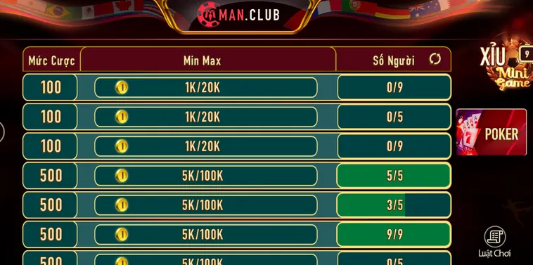 Trải Nghiệm Poker Tại ManClub Với Hệ Thống Giải Đấu Đỉnh Cao Nhất Hiện Nay