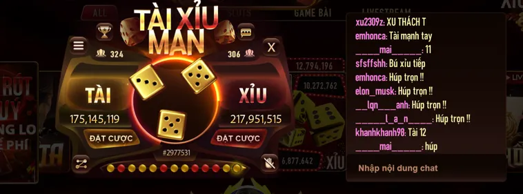 Tài Xỉu Livestream Tại ManClub Thiên Đường May Mắn Cho Mọi Game Thủ