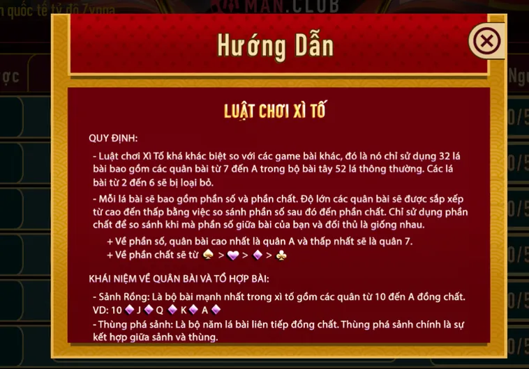 Trải Nghiệm Xì Tố Tại ManClub Với Tỷ Lệ Thắng Cược Cực Khủng
